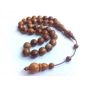 Brown 33 Beads 16mm Turkish Kuka, Kundi Wooden Beads Tasbih | Zikr Tasbeeh TS-23-5